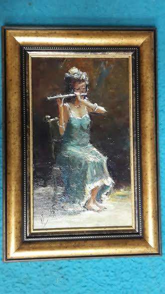 Stunning!!!! Adriaan Boshoff Jr....oil 180 x 310 mm....framed