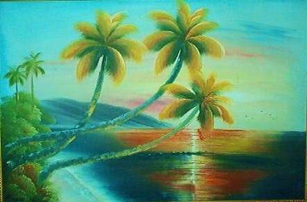 Stunning big painting ...85.x 55 cm acrylic on thic canvas "sea"