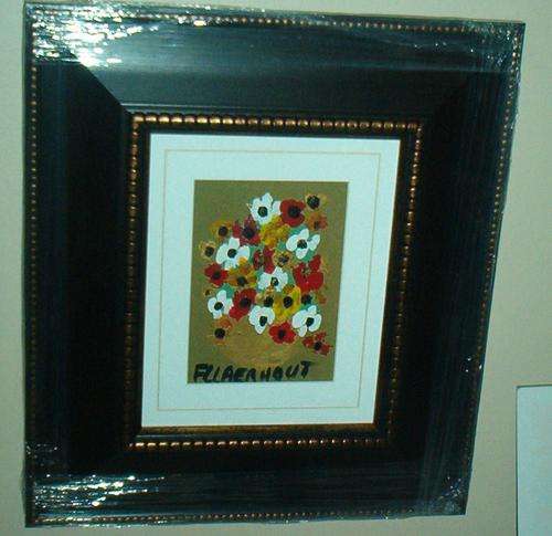 Stunnig Christmas gift......original Claerhout oil flowers.......36 x 41 cm with frame