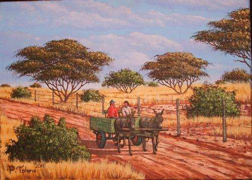 Stunning original P. Talane...oil on canvas on board....350 x 500 mm...very good investment