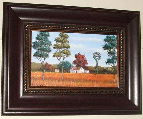 Stunning Original P. Talane..oil canvas on board.painting size.200 x 330 mm.with frame..420 x 550 mm