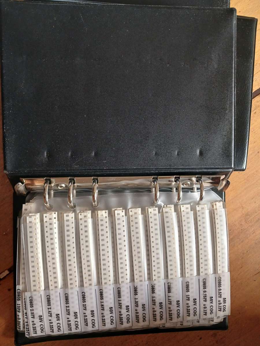 Capacitor 805  201  and 402 resister sample books