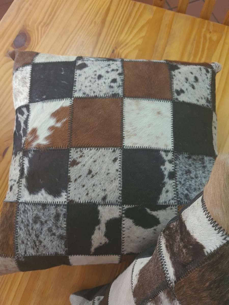 Nguni hide pillow