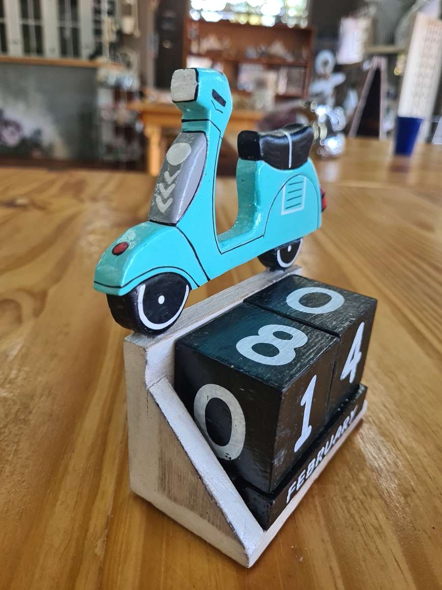 Imported Wooden Scooter Calendar