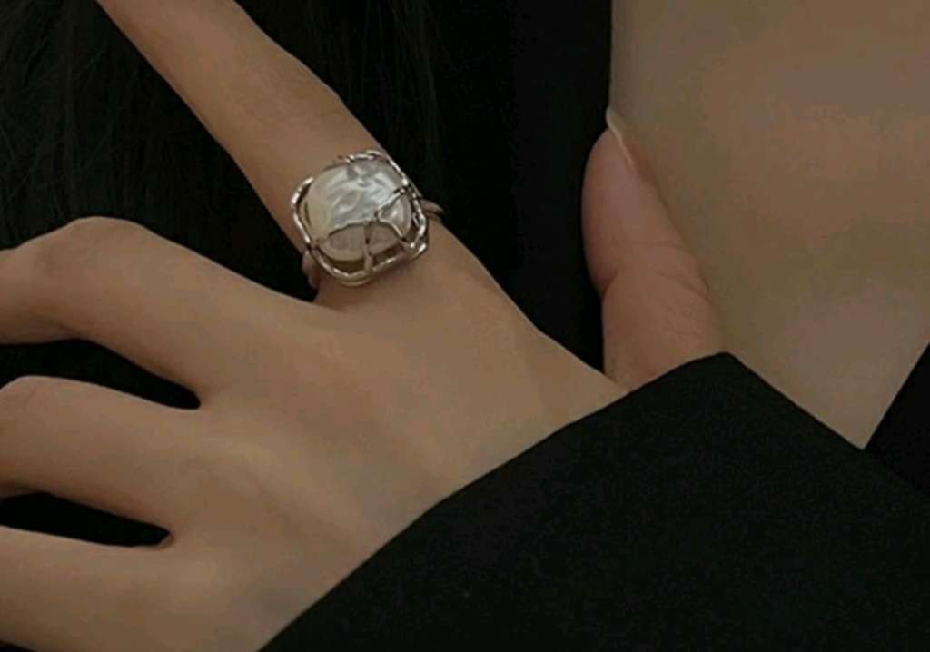 S925 Sterling silver pearl ring