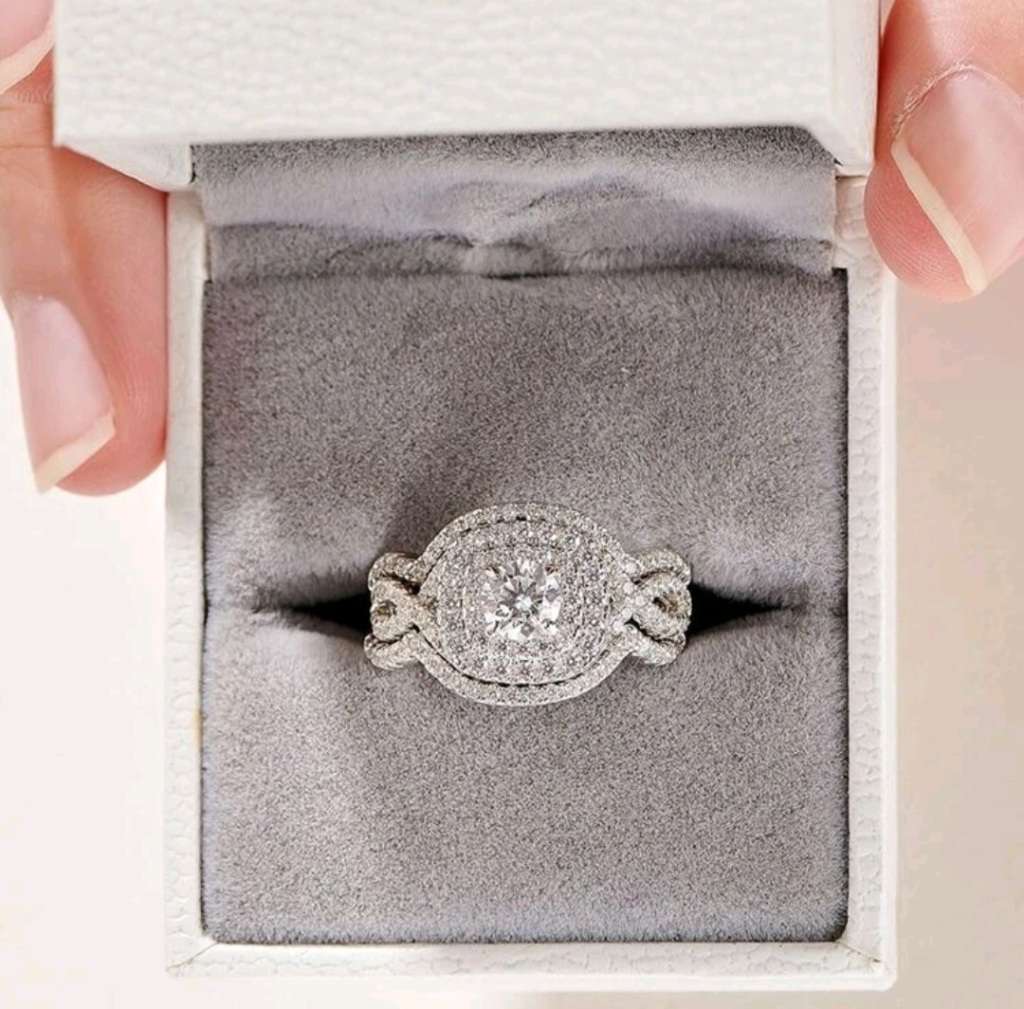 3pcs/Set 925 Sterling Silver Wedding Ring