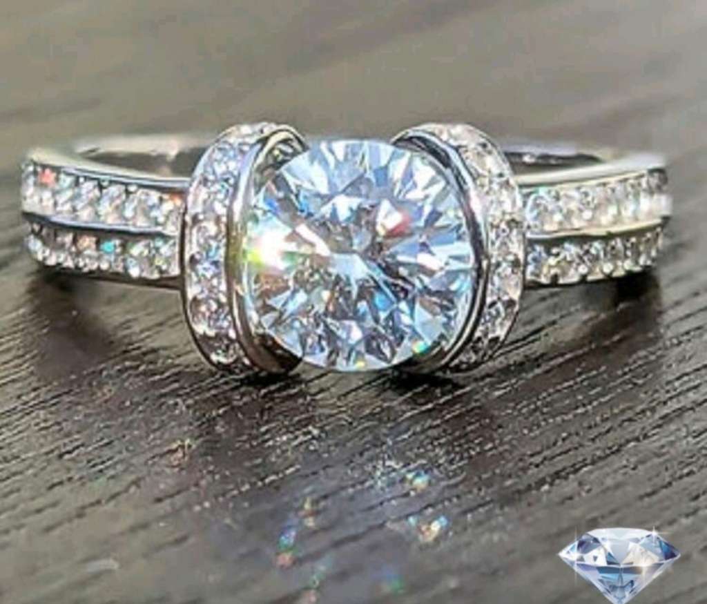 1pc moissanite Crown Ring
