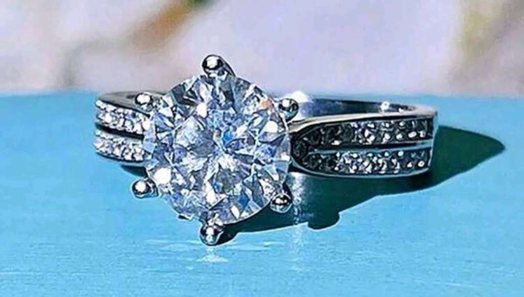 S925 Sterling silver Moissanite Ring