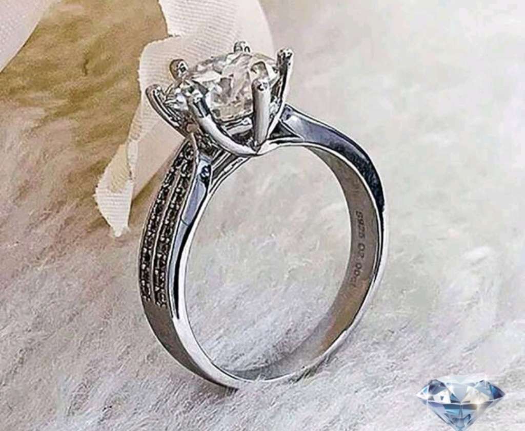S925 Sterling silver Moissanite Ring