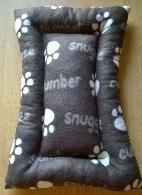 Polar fleece dog cushion