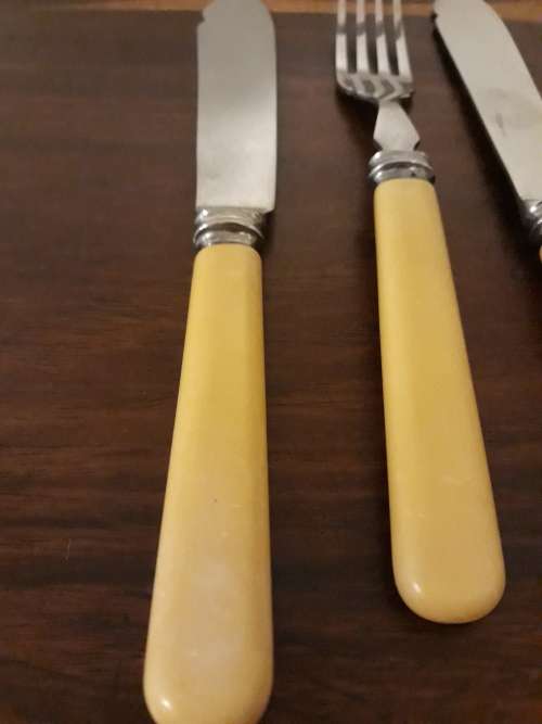 Antique Bone Handle Set by: Seffield England`s Cox co.