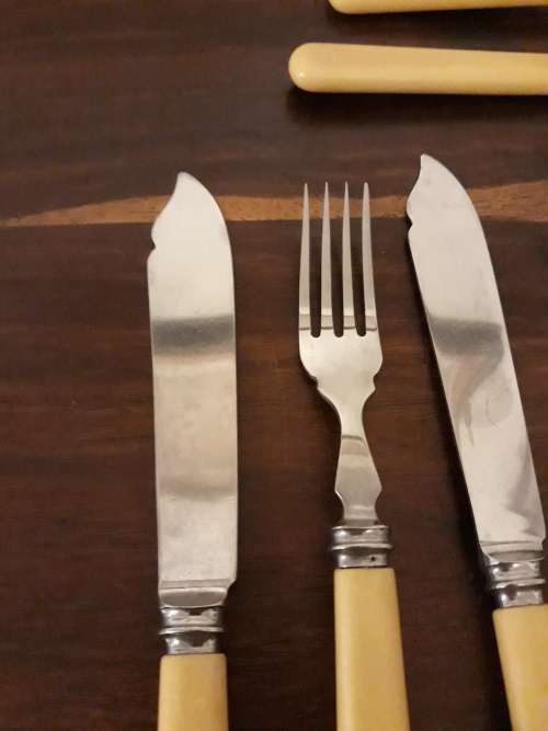 Antique Bone Handle Set by: Seffield England`s Cox co.