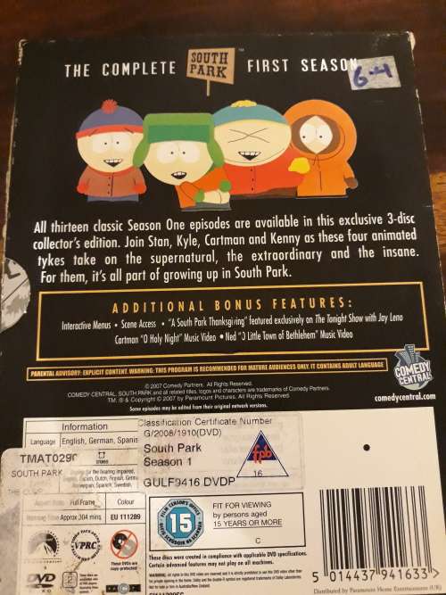 South Park Season 1 Box Set
