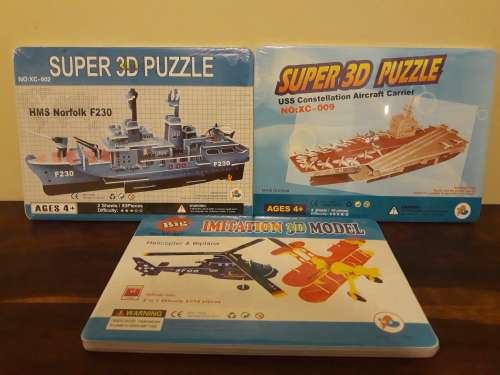 Three Awesome 3D Puzzles for One Bid! (2 of 2)