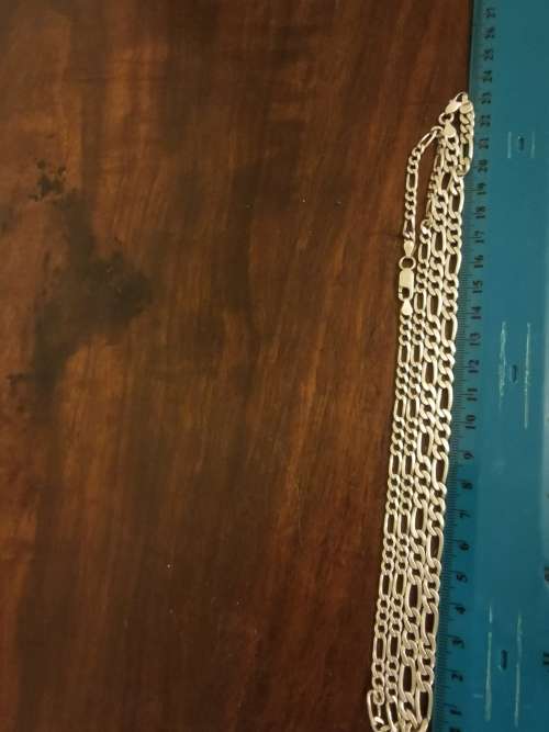 Solid Sterling Silver Pair of Necklaces 37 Grams