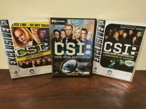 A Collection of x3 CSI PC Games