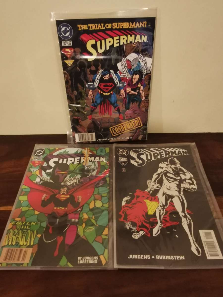 Vintage 1990`s Superman Comics x3