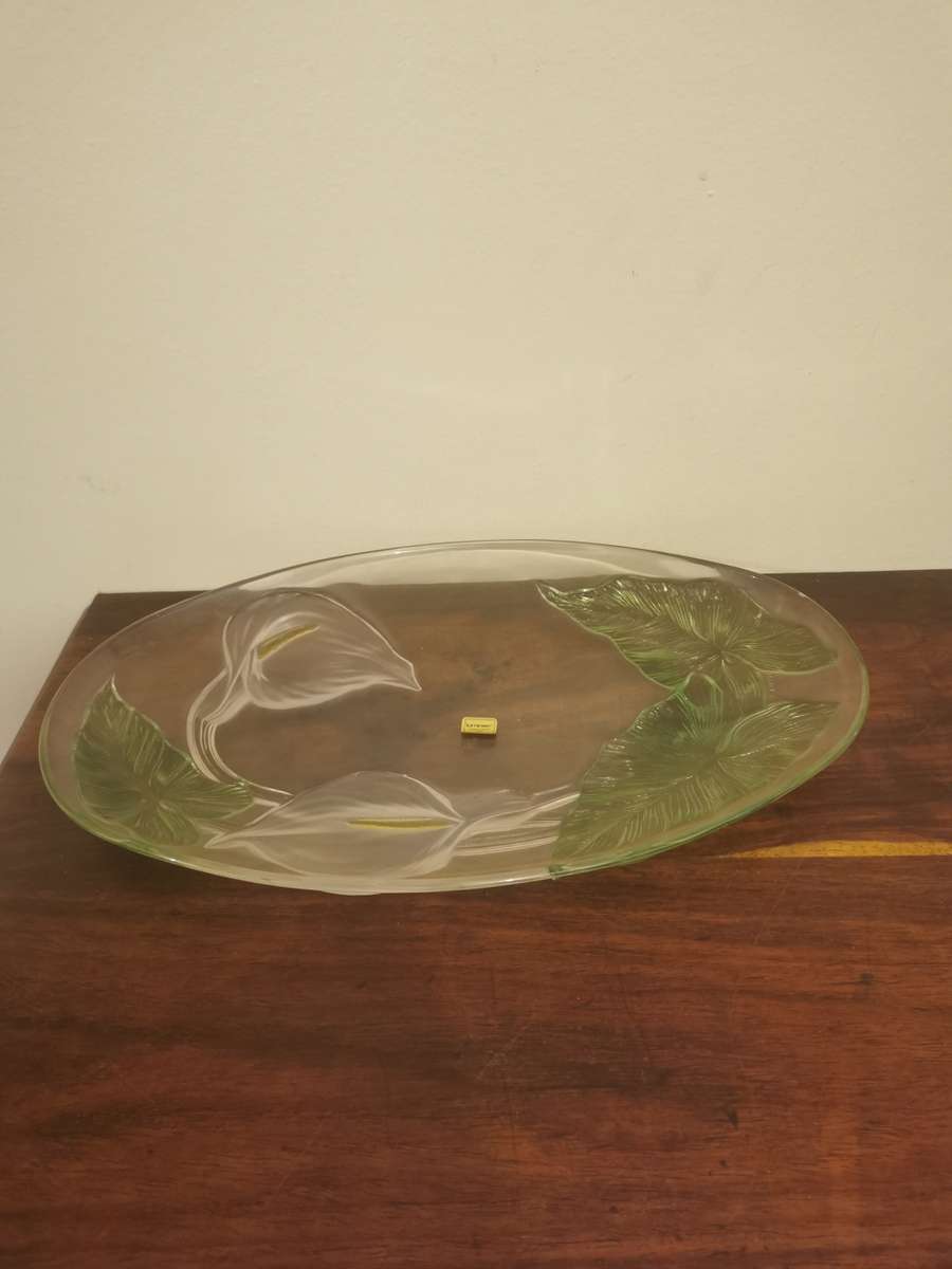 Exquisite French Crystal Dish by Luminarc 39x24cm