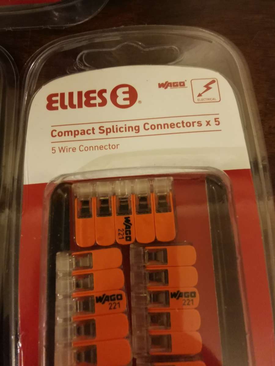 5 Wire Splicing Connectors - x5 per Pack