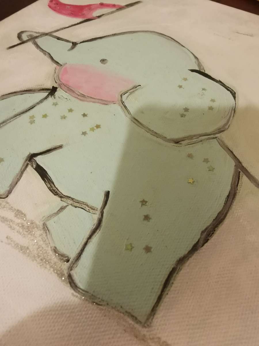 Set of Super Cute Art Pieces for a Kid`s Room 30x30cm