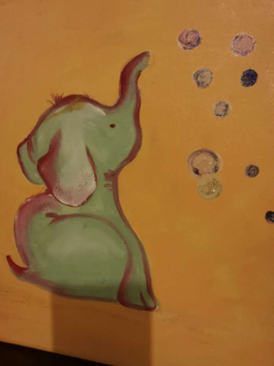 Set of Super Cute Art Pieces for a Kid`s Room 30x30cm