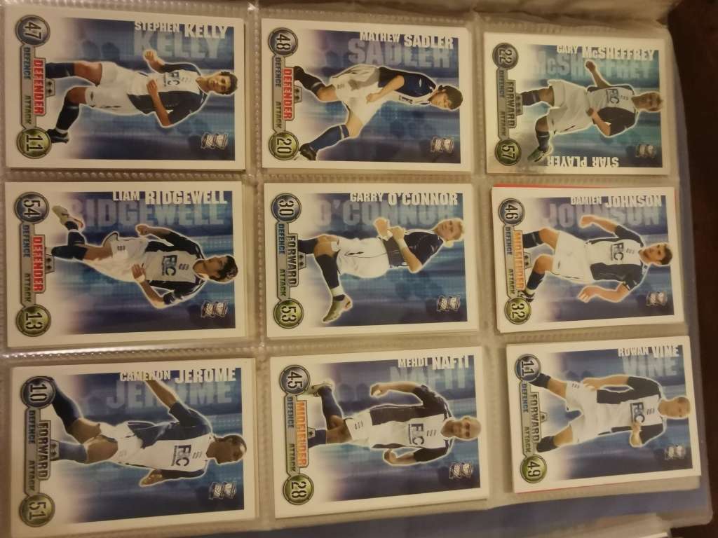 Topps Match Attax Premiere League Binders of 07 and 08 (Almost full or complete)