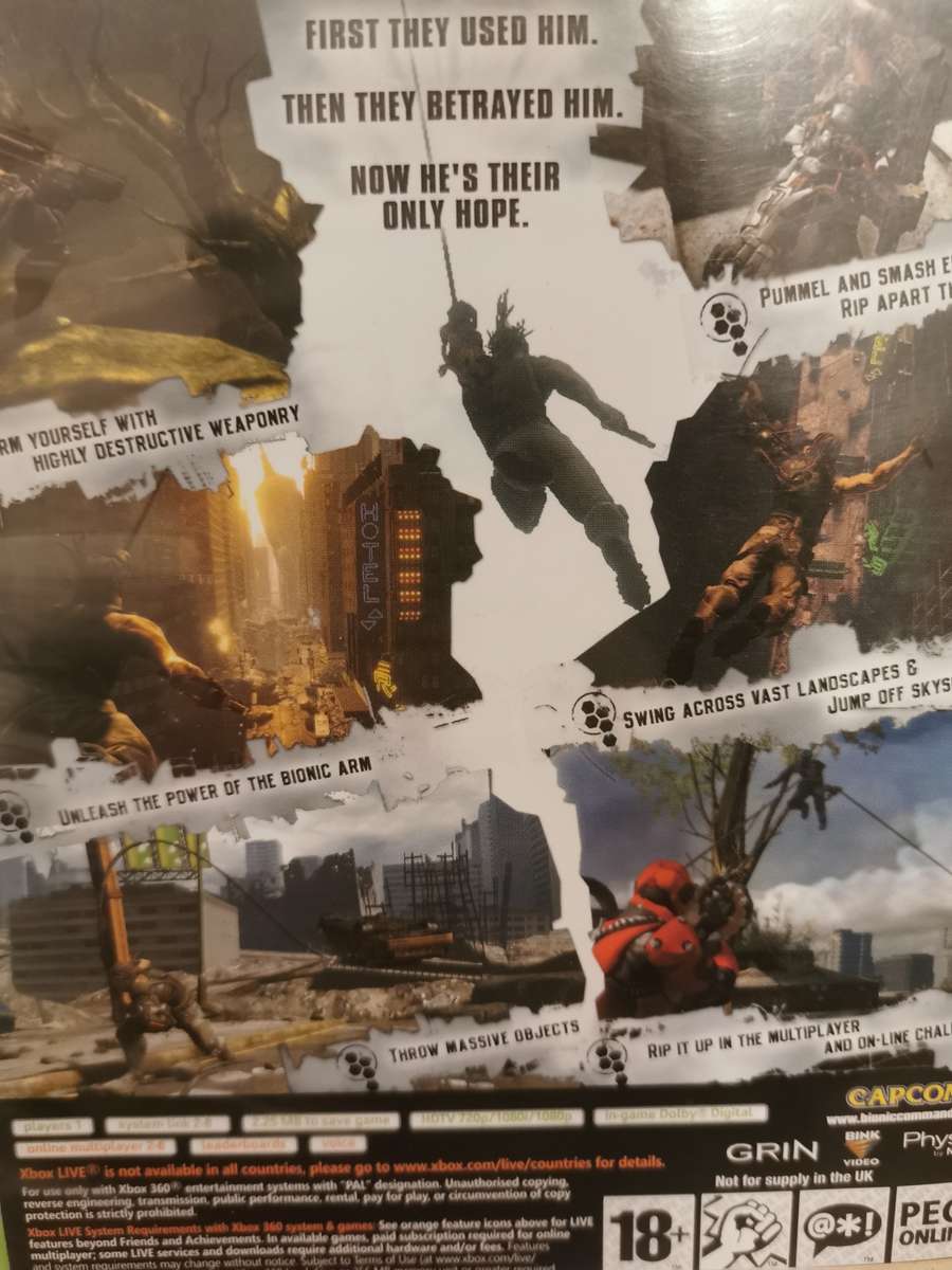 Bionic Commando on Xbox 360 Complete with Booklet