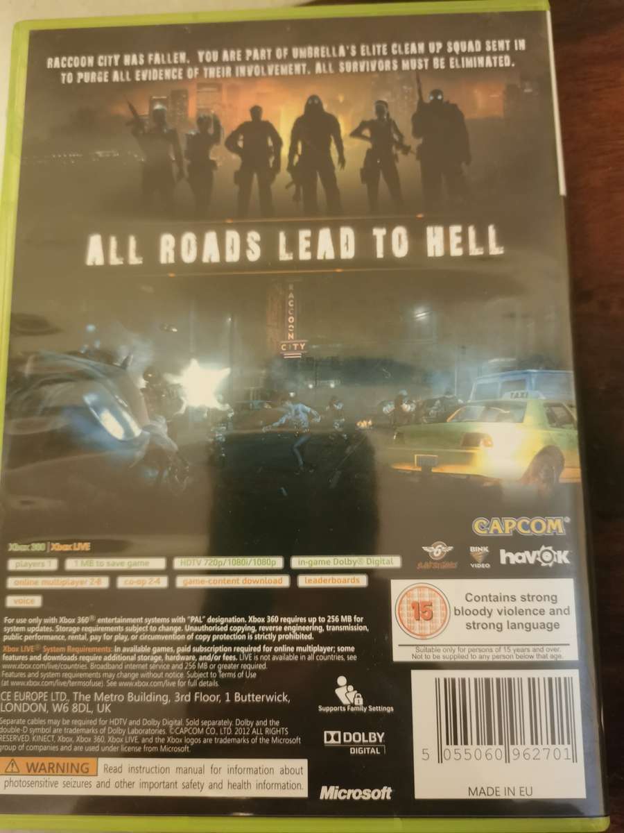 Resident Evil: Operation Raccoon City on Xbox 360 with booklet