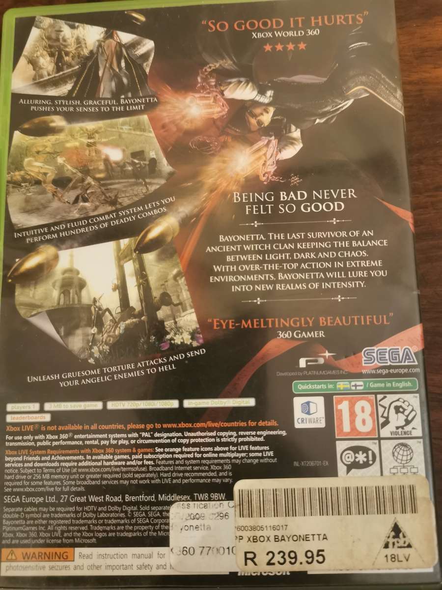 Very Rare! Bayonetta on Xbox 360