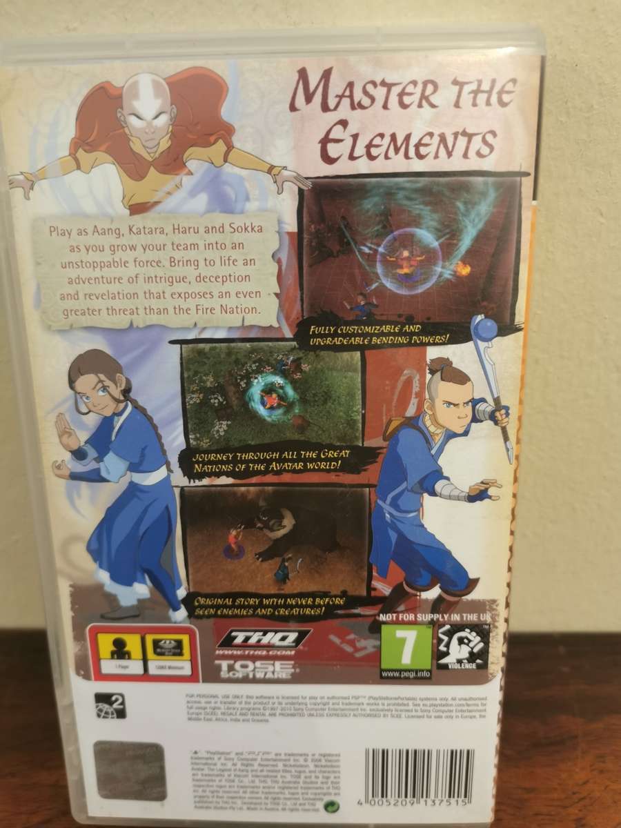 Avatar the Legend of Aang on PSP with Booklet