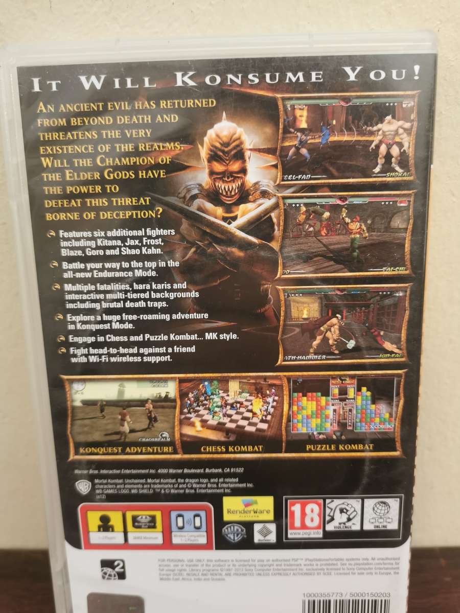 Rare Find on PSP - Mortal Kombat: Unchained