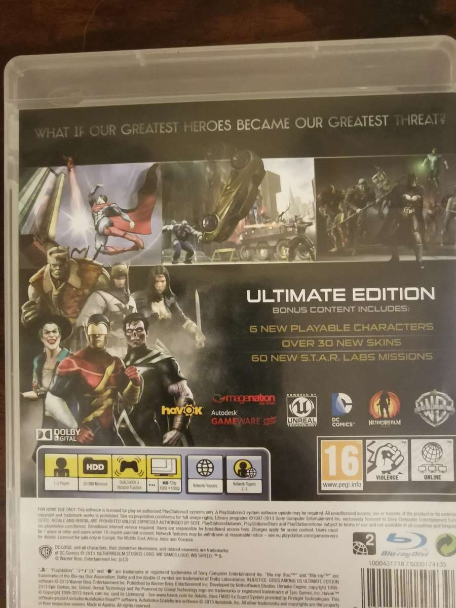 Injustice: Gods Among Us Ultimate Edition on PlayStation 3 with Booklet