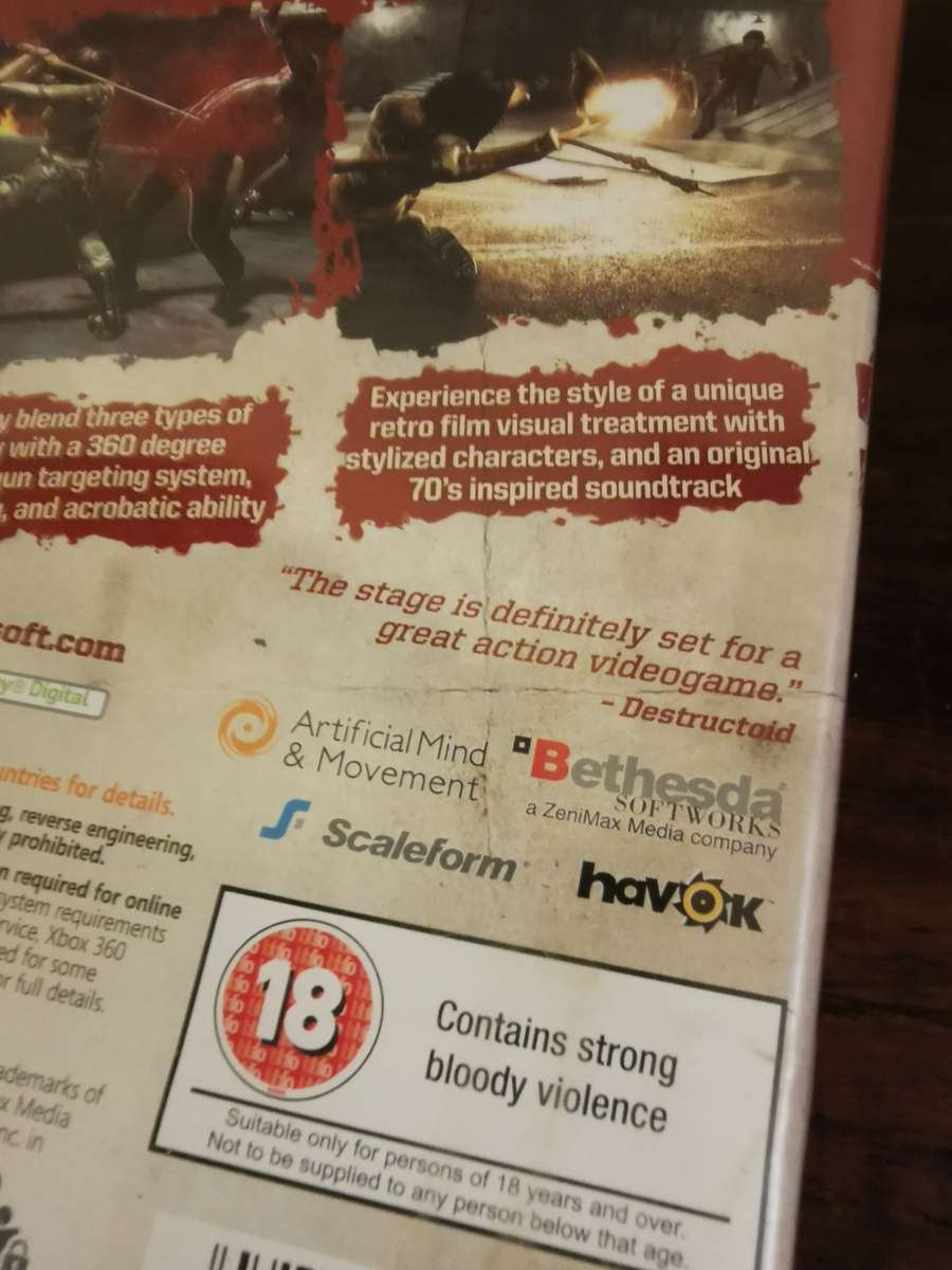 WET on Xbox 360 with Booklet