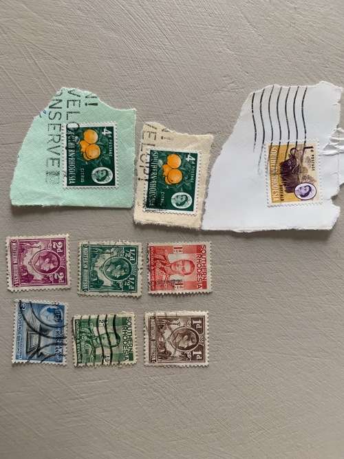 **OLD STAMP COLLECTION FROM ALL AROUND THE WORLD**