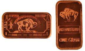 **99.9% FINE !!1GRAM!! COPPER BARS**