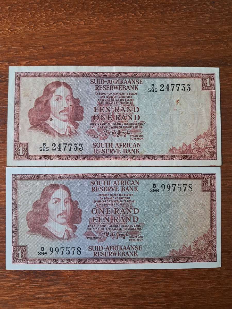 TW de Jongh Een/one Rand (1 bid for both)