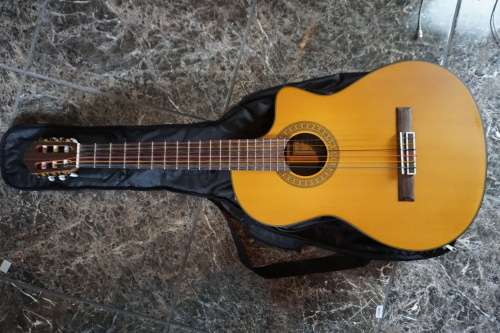 acoustic electric classical guitar