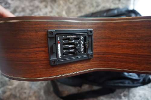 acoustic electric classical guitar