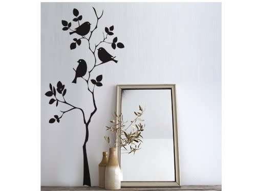 Vintage Twig branch with birds Wall Art Sticker transfer Decal Vinyl Tattoo Decor wallpaper