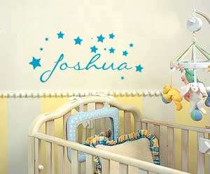 Add/ customise Your Name Personalised Wall Art Vinyl Stickers Kids