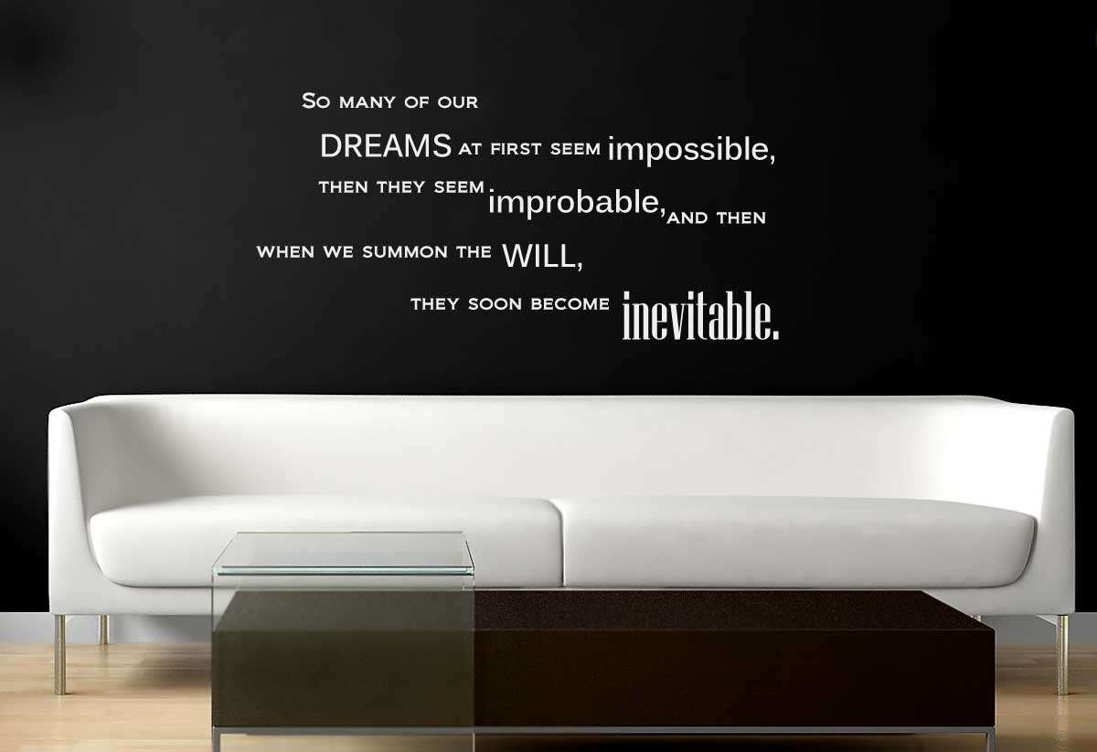 Our dreams Wall Art Sticker Decal Vinyl Tattoo