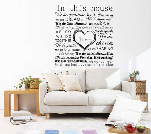 Love this house inspirational wall quote vinyl sticker decal - Check out my other designs!
