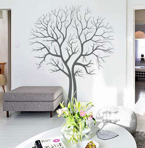 Symmetry tree Vinyl Wall Art Sticker Decal Vinyl Tattoo Decor nature for home or office