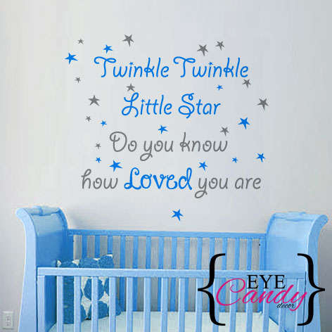 Twinkle kids and babies Vinyl wall art words -decal sticker- home decor -CHECK OUT MY OTHER DESIGNS!