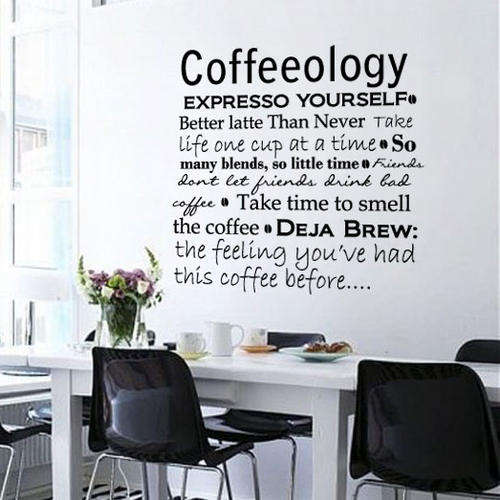Coffee Kitchen, office  interior decor Wall Art Sticker Decal Vinyl Tattoo