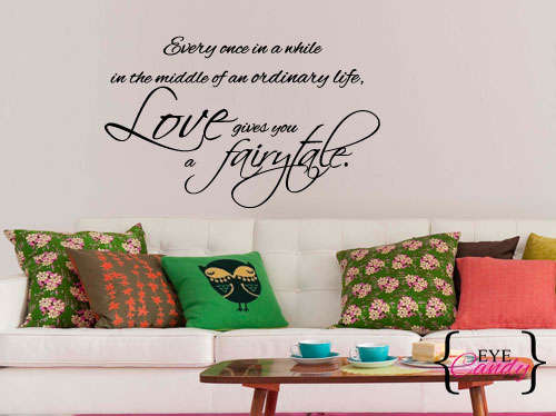 Fairytale Inspirational Vinyl Wall Art Quote Sticker Decal Vinyl Interior Decor