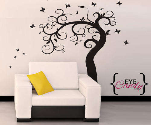 Butterfly tree Vinyl Wall Art Sticker Decal Vinyl Tattoo Decor