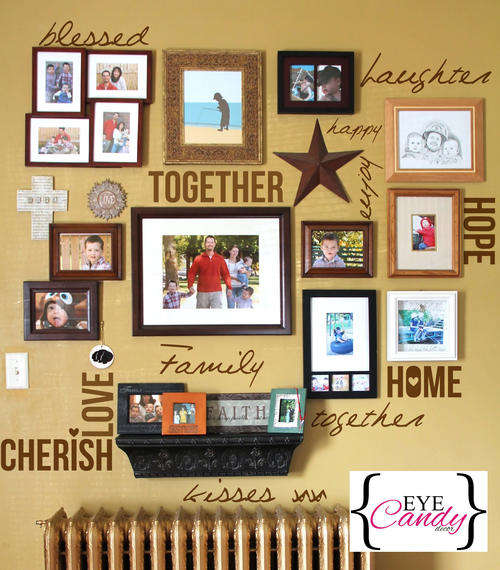 12 vinyl wall sticker decal words to decorate your picture wall dark grey