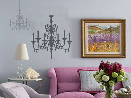Hanging chandeliers vinyl Wall Art Sticker Decal Vinyl Tattoo Decor interior decorating
