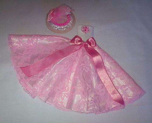 BARBIE DRESS AND HAT  SET